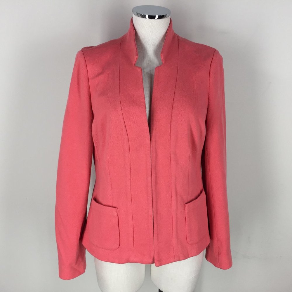 Boden M 8 Peach Pink Ponte Blazer Collarless